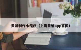 邵东黄浦制作小程序（上海黄浦app官网）